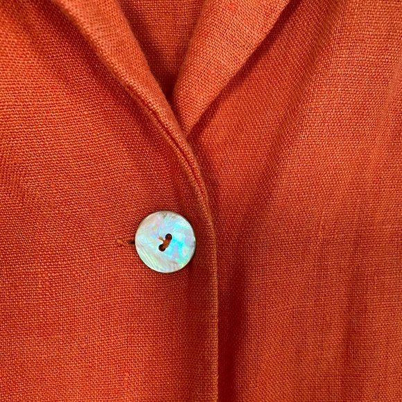 PALOMA WOOL Orange Linen Pant Suit Set - Picture 3 of 8